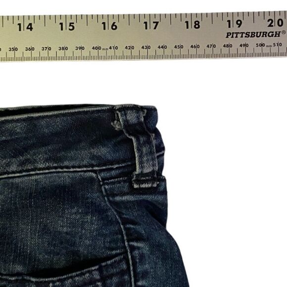 City Streets Juniors Size 11 Straight Jeans Dark Wash Whiskered Classiccore - Picture 4 of 9